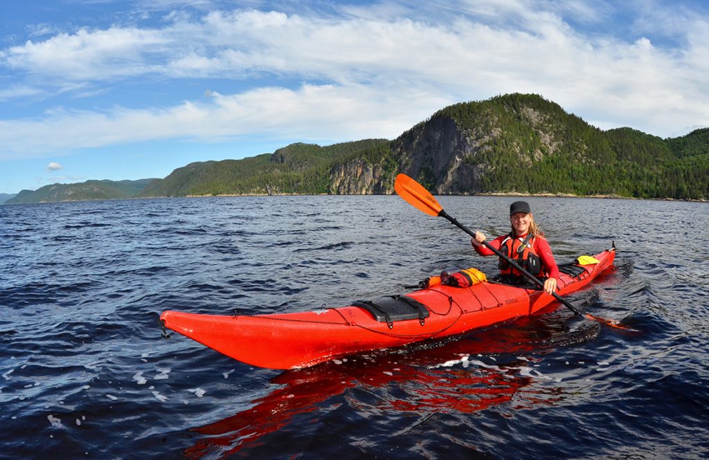 Kayak de mer sur le fjord